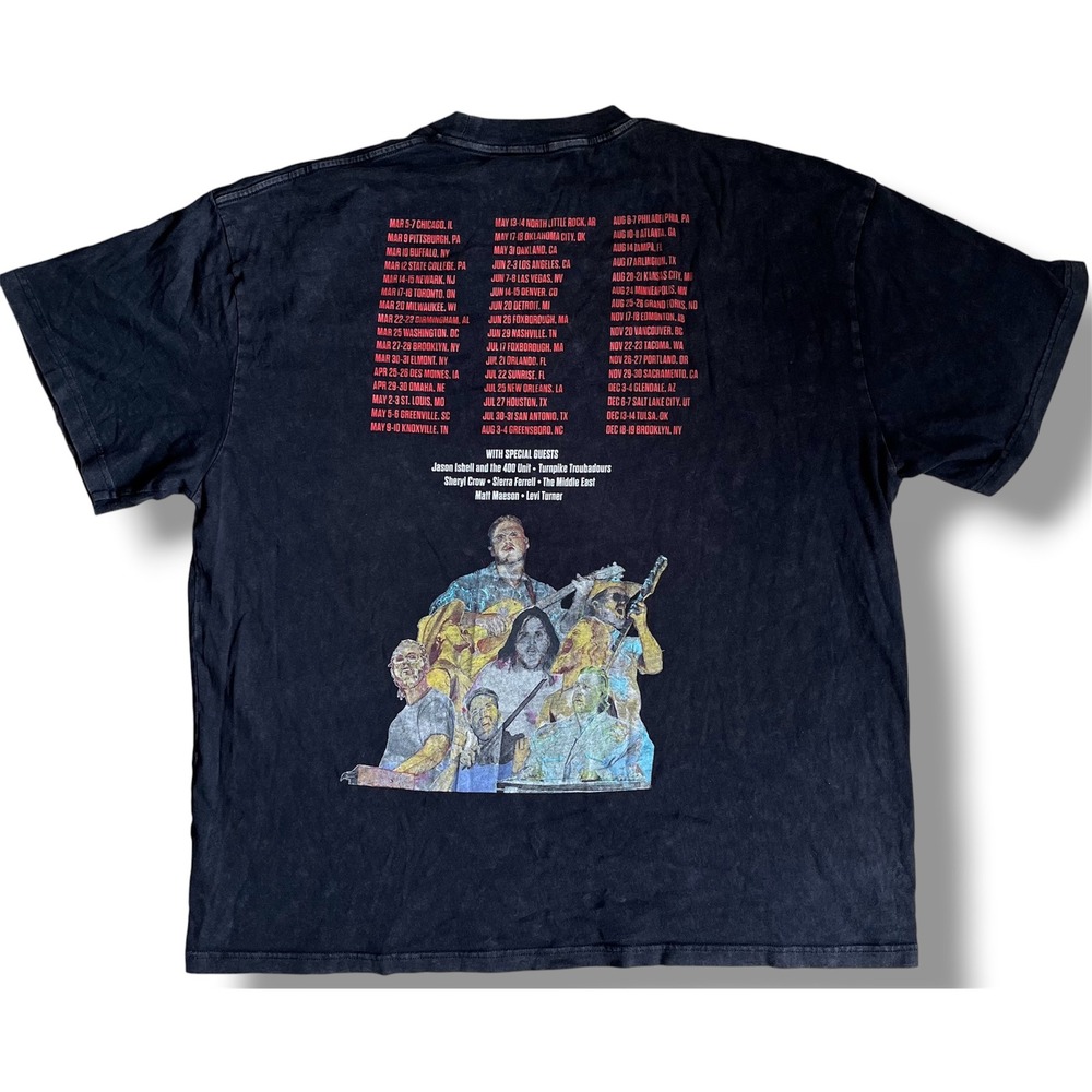 Zach Bryan The Quittin Time Tour 24 T-Shirt Mens XL Black Concert Tour Dates USA